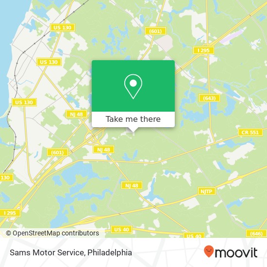 Mapa de Sams Motor Service