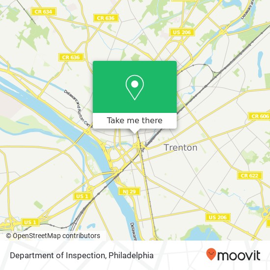 Department of Inspection map