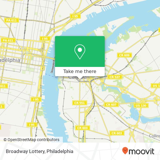 Broadway Lottery map