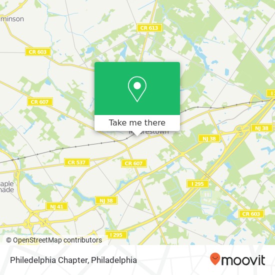 Mapa de Philedelphia Chapter