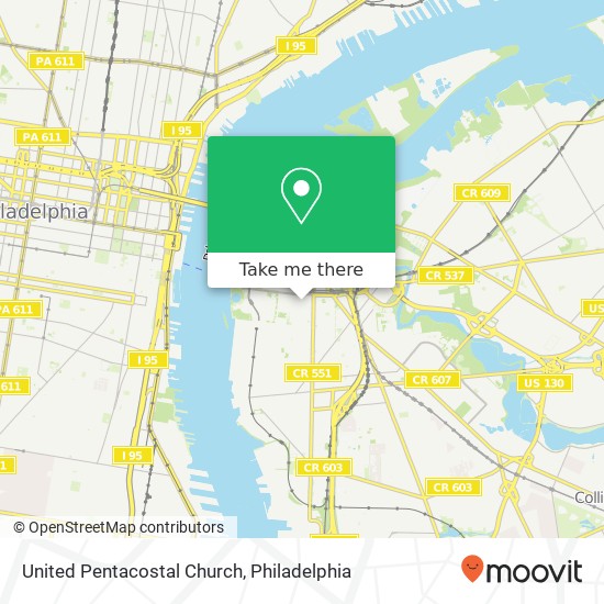United Pentacostal Church map