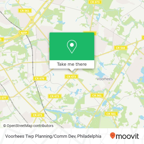 Voorhees Twp Planning/Comm Dev map