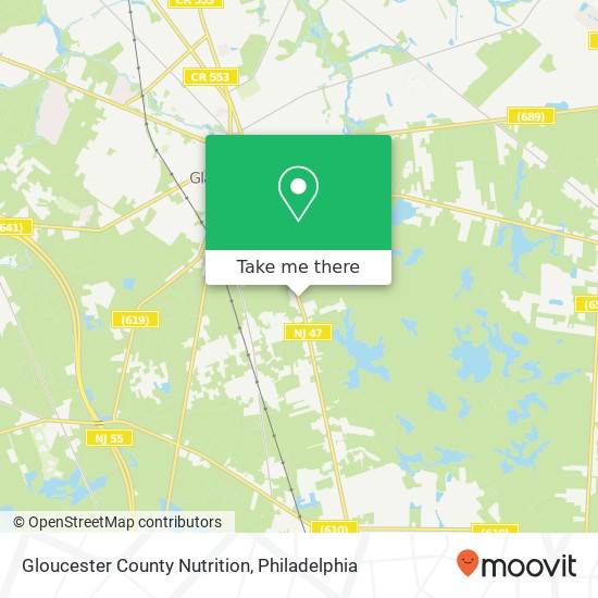 Mapa de Gloucester County Nutrition