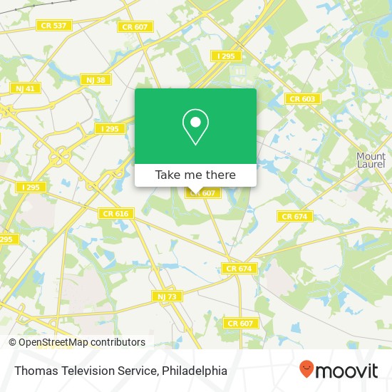 Thomas Television Service map