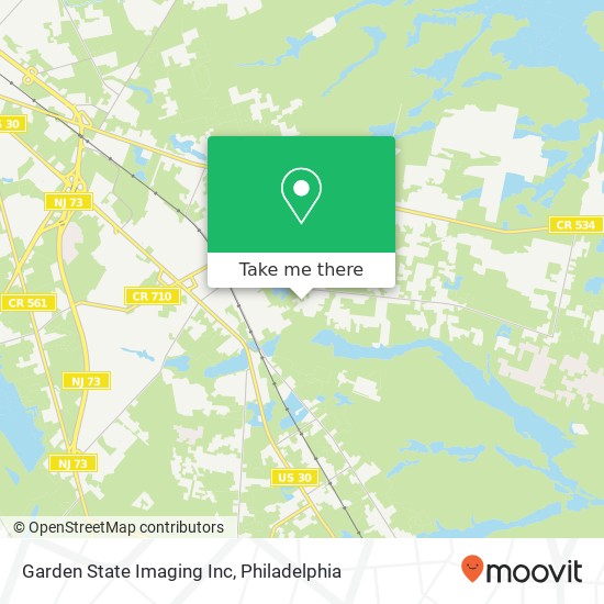 Mapa de Garden State Imaging Inc