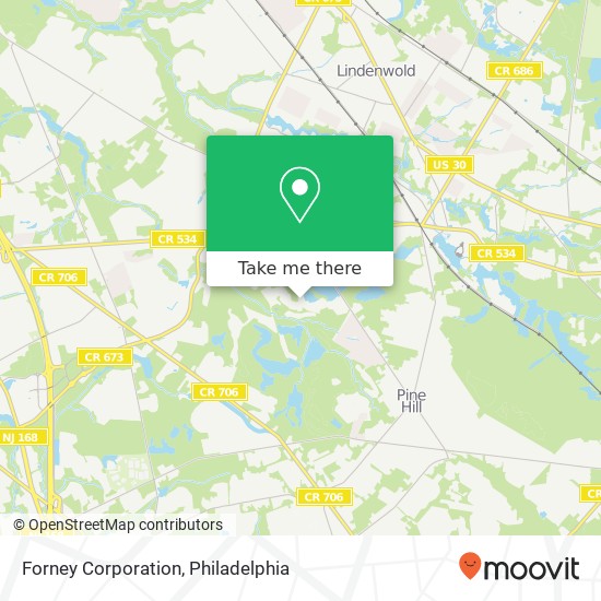 Mapa de Forney Corporation