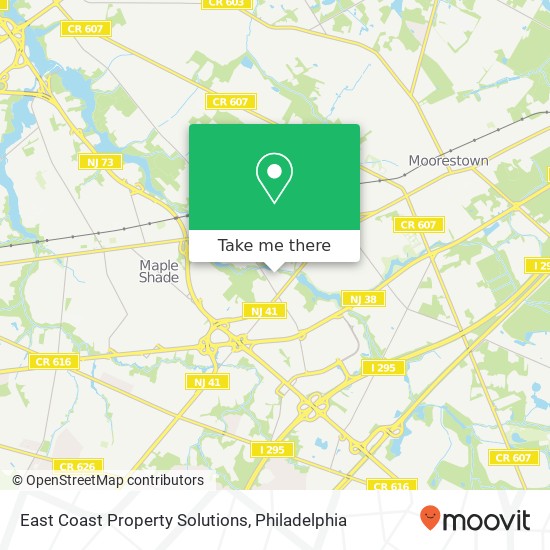 East Coast Property Solutions map