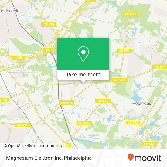 Mapa de Magnesium Elektron Inc