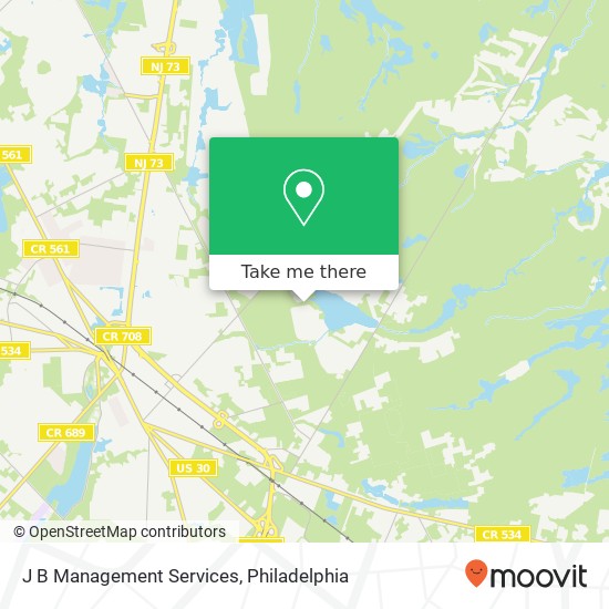 J B Management Services map