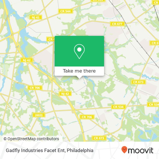 Gadfly Industries Facet Ent map