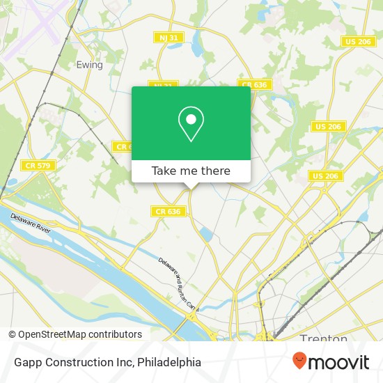 Gapp Construction Inc map