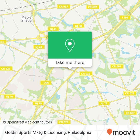 Goldin Sports Mktg & Licensing map