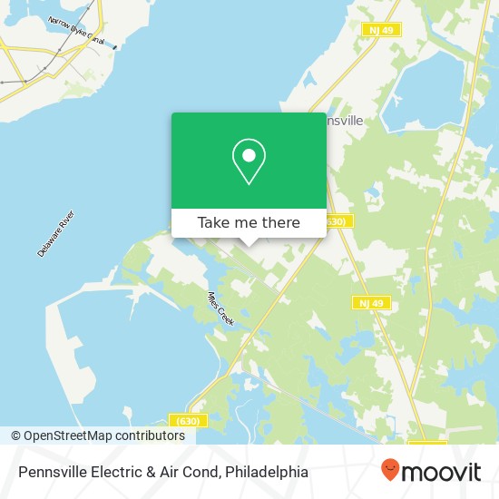 Pennsville Electric & Air Cond map
