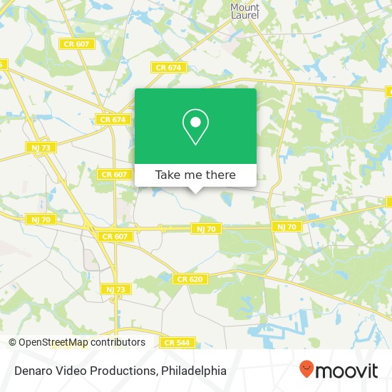 Denaro Video Productions map