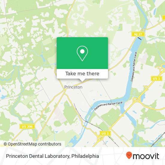 Princeton Dental Laboratory map