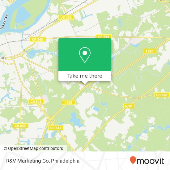 R&V Marketing Co map