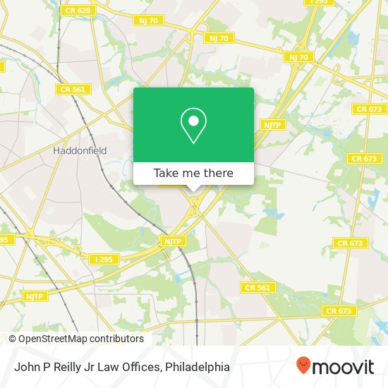 John P Reilly Jr Law Offices map