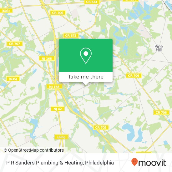 Mapa de P R Sanders Plumbing & Heating