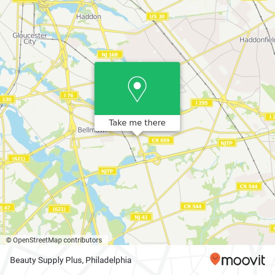 Mapa de Beauty Supply Plus