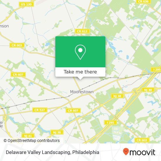 Mapa de Delaware Valley Landscaping