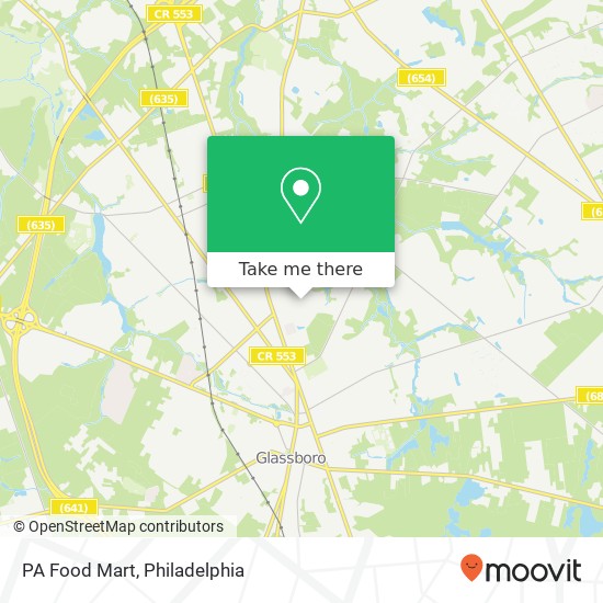 Mapa de PA Food Mart