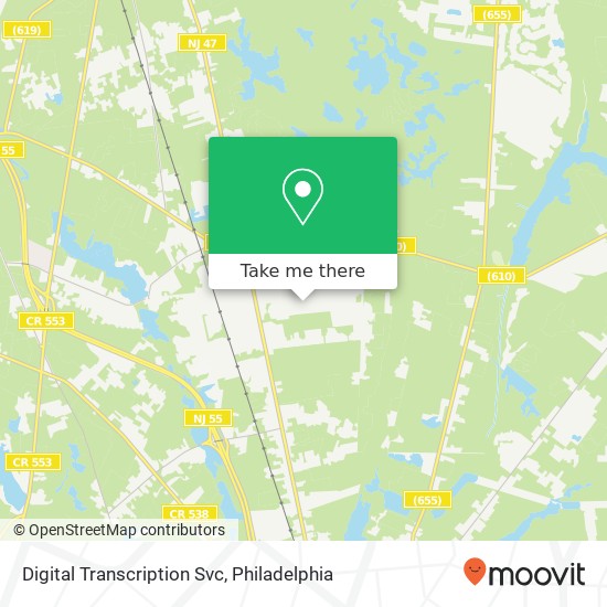 Digital Transcription Svc map