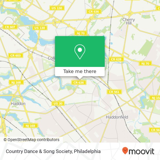 Mapa de Country Dance & Song Society