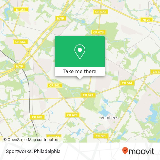 Sportworks map