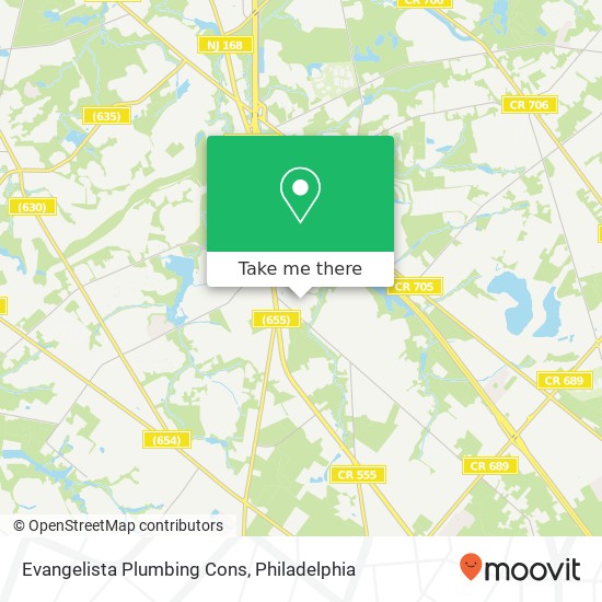 Evangelista Plumbing Cons map