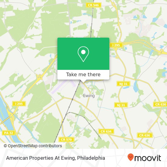 American Properties At Ewing map