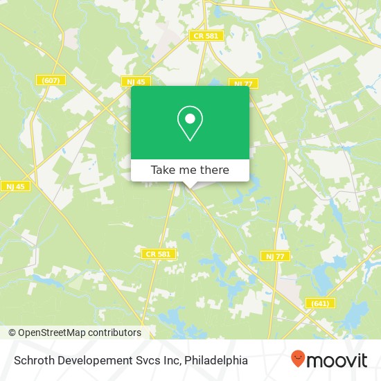 Mapa de Schroth Developement Svcs Inc