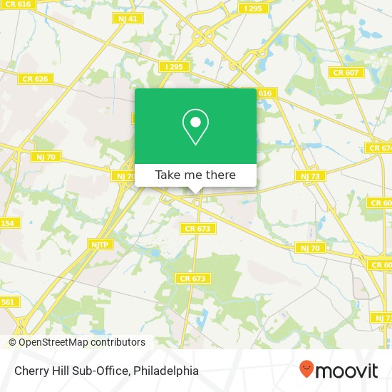 Cherry Hill Sub-Office map