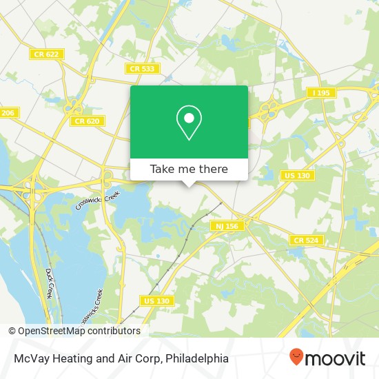 Mapa de McVay Heating and Air Corp