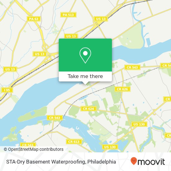 STA-Dry Basement Waterproofing map