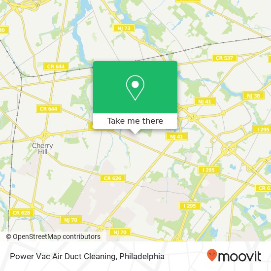 Power Vac Air Duct Cleaning map