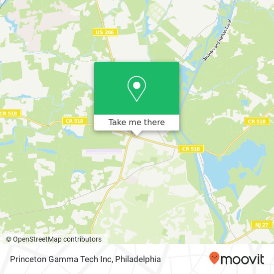 Princeton Gamma Tech Inc map