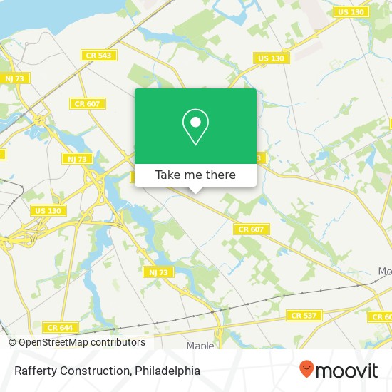 Mapa de Rafferty Construction