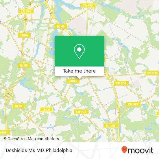 Deshields Ms MD map