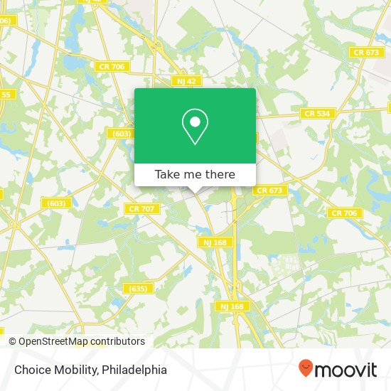 Mapa de Choice Mobility