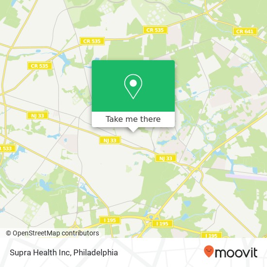 Supra Health Inc map