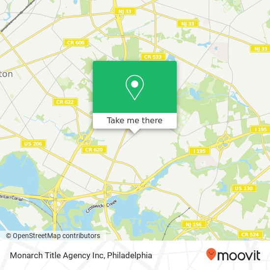 Monarch Title Agency Inc map