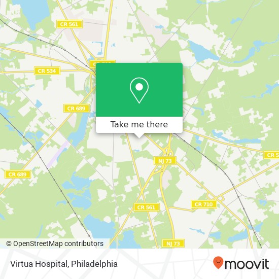 Virtua Hospital map