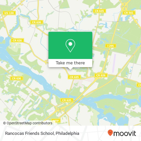 Rancocas Friends School map