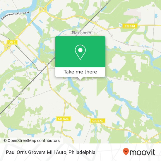 Paul Orr's Grovers Mill Auto map