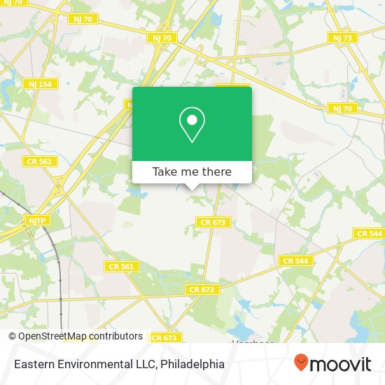 Eastern Environmental LLC map