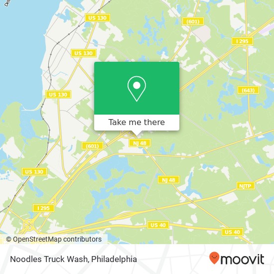 Noodles Truck Wash map