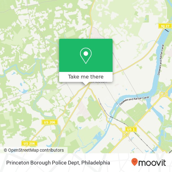 Mapa de Princeton Borough Police Dept