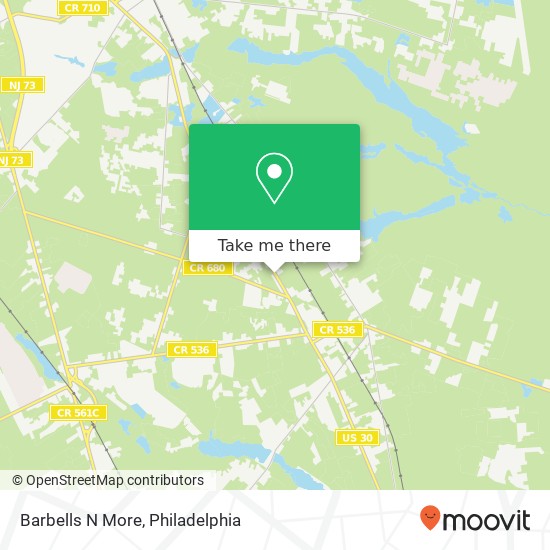 Mapa de Barbells N More