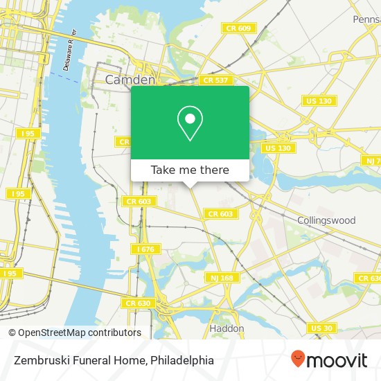 Zembruski Funeral Home map