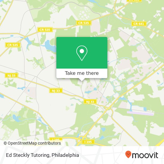 Ed Steckly Tutoring map